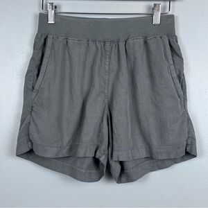 Faherty Women's Tencel & Linen Blend Elastic Waist Shorts Size S; Athleisure